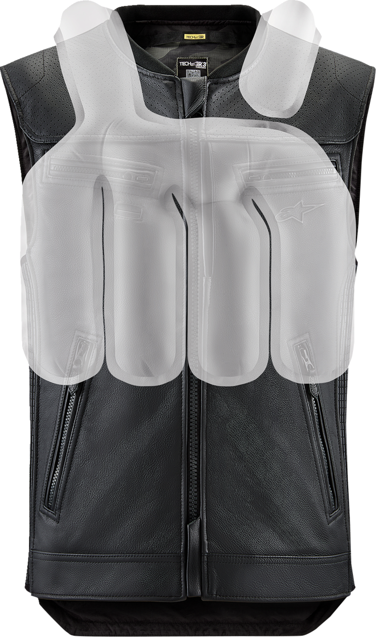 ALPINESTARS TECH-AIR Tech-Air® 3 v2 Leather Vest - Black - Medium 6505225-10-M