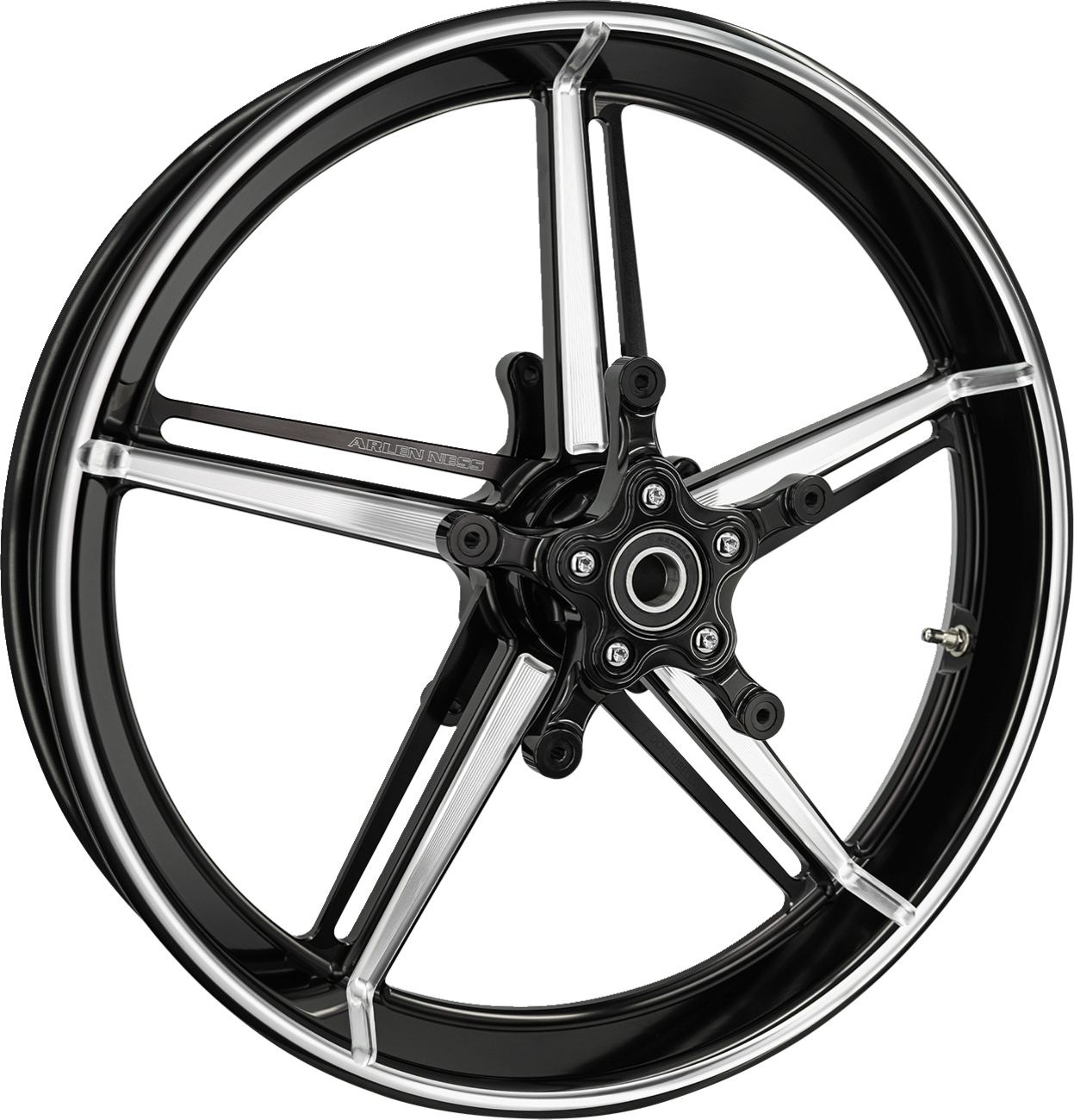 ARLEN NESS Wheel with Hub/Adapter - Factory 24 - Front - Black/Contrast Cut - 21x3.5 91-654
