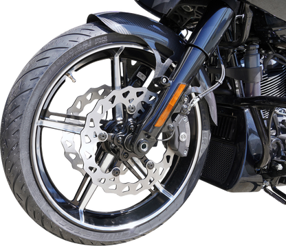 ARLEN NESS Wheel with Hub/Adapter - Factory 24 - Front - Black/Contrast Cut - 21x3.5 91-654