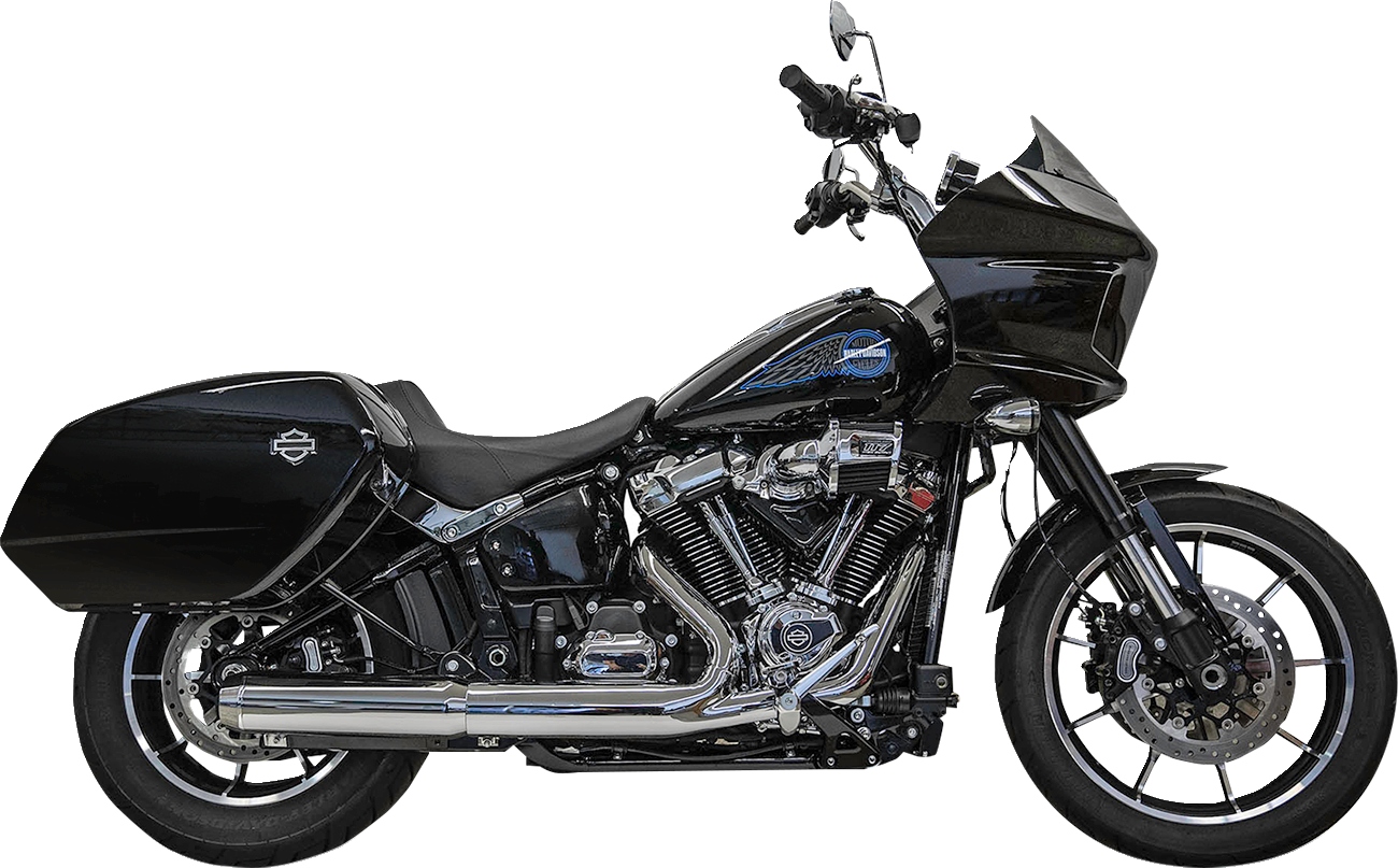 BASSANI XHAUST 4" Slip-On Muffler with 2-1/2" x 10" Baffle Core - Chrome - 49-State 1S38FP