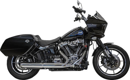 BASSANI XHAUST 4" Slip-On Muffler with 2-1/2" x 10" Baffle Core - Chrome - 49-State 1S38FP
