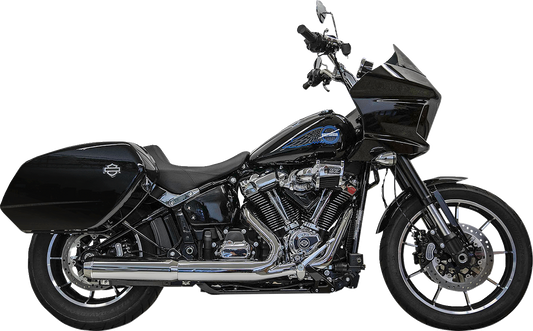 BASSANI XHAUST 4" Slip-On Muffler with 2-1/2" x 10" Baffle Core - Chrome - 49-State 1S38FP