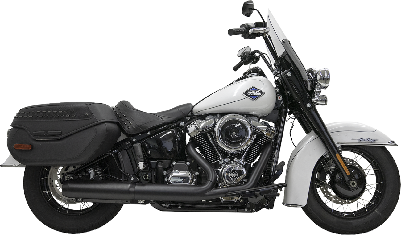 BASSANI XHAUST 4" Slip-On Muffler with 2-1/2" x 10" Baffle Core - Black - 49-State 1S38FB