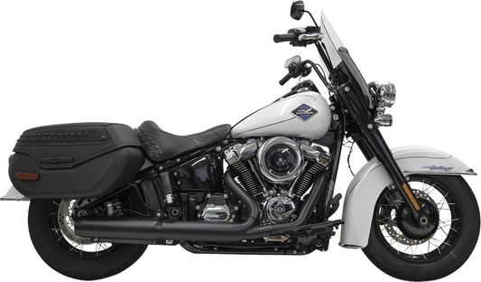 BASSANI XHAUST 4" Slip-On Muffler with 2-1/2" x 10" Baffle Core - Black - 49-State 1S38FB