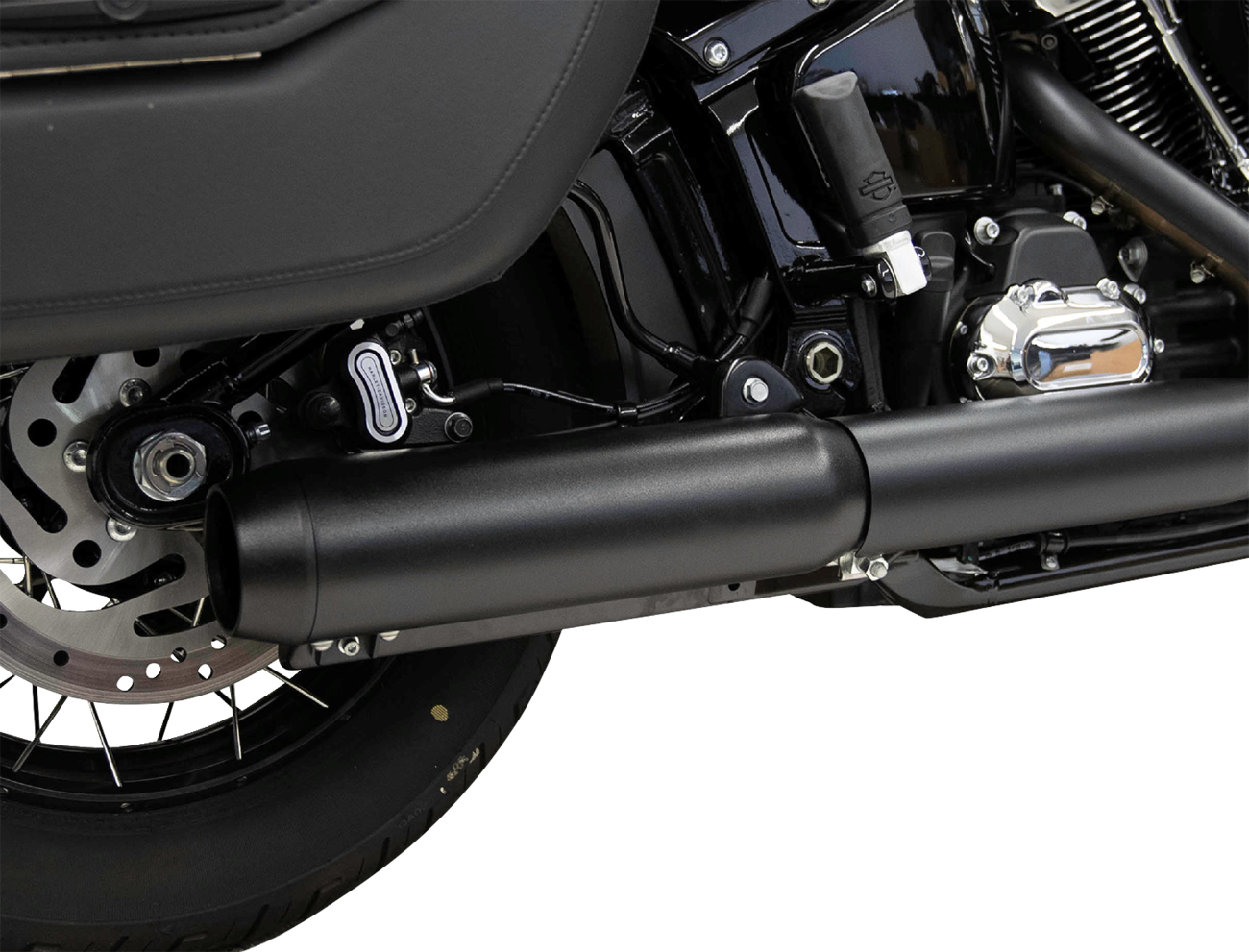 BASSANI XHAUST 4" Slip-On Muffler with 2-1/2" x 10" Baffle Core - Black - 49-State 1S38FB