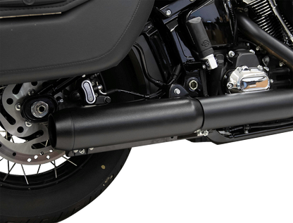 BASSANI XHAUST 4" Slip-On Muffler with 2-1/2" x 10" Baffle Core - Black - 49-State 1S38FB