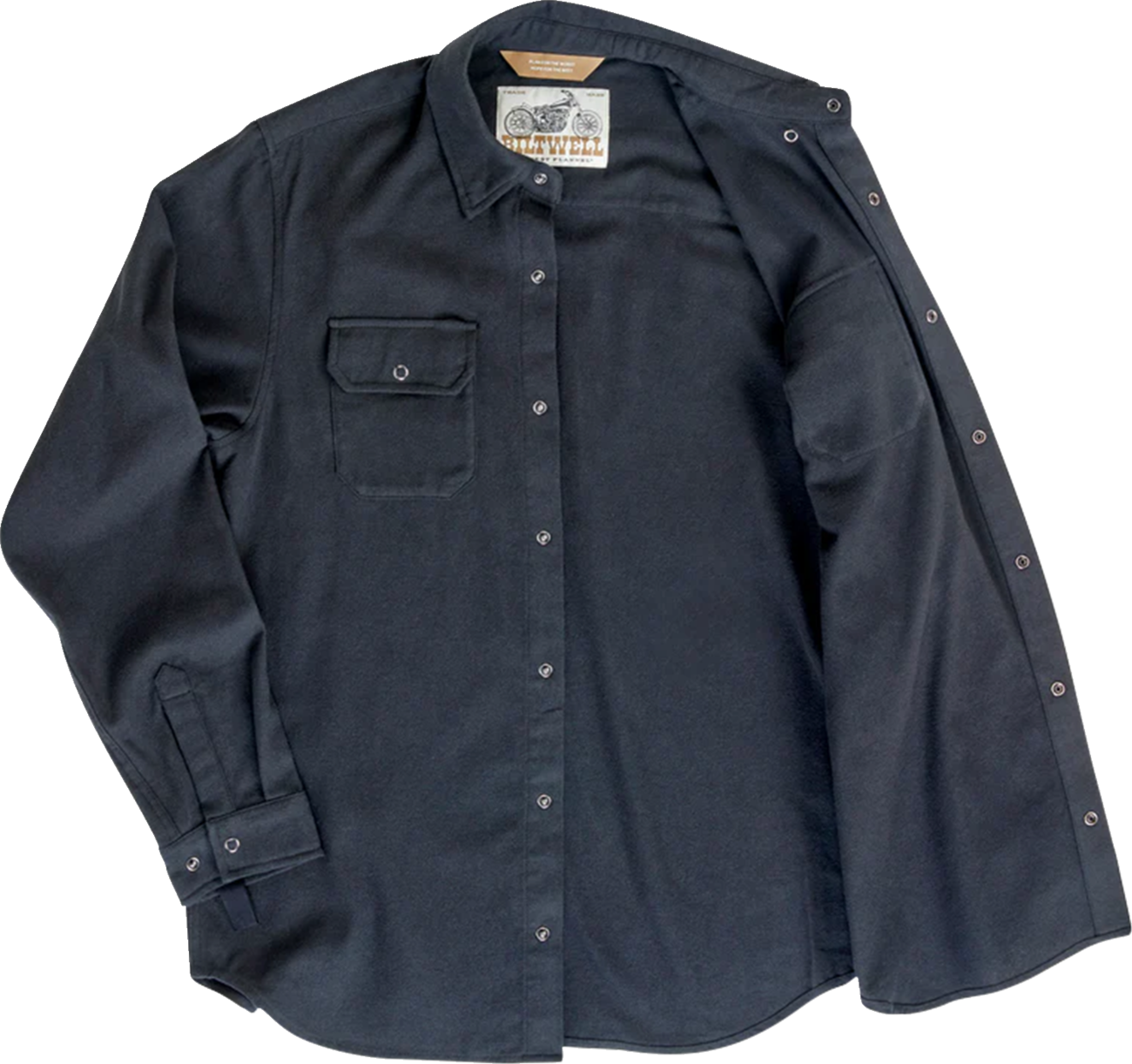 BILTWELL HI Test Flannel Shirt - Black - XL 8128-124-005