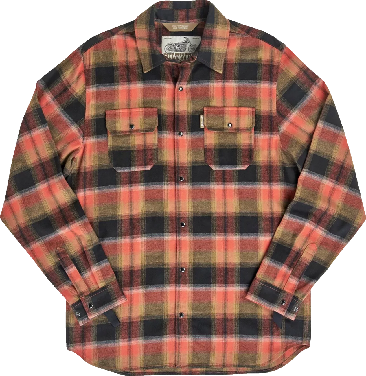 BILTWELL HI Test Flannel Shirt - Rust - Medium 8128-125-003