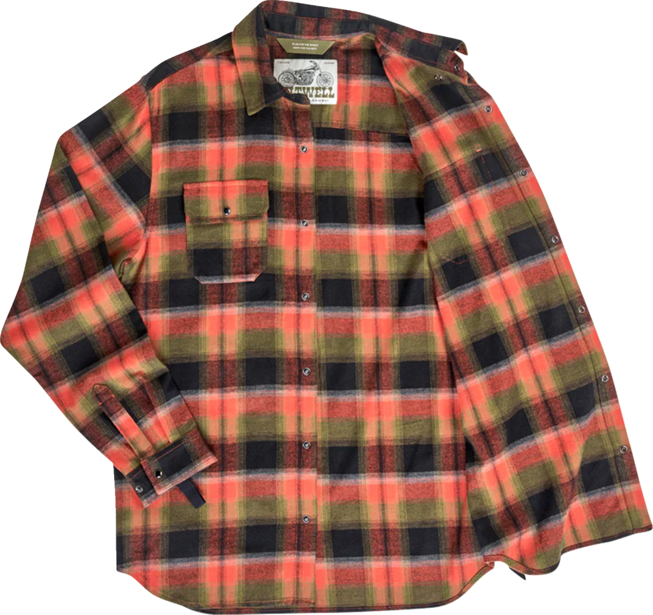 BILTWELL HI Test Flannel Shirt - Rust - Medium 8128-125-003