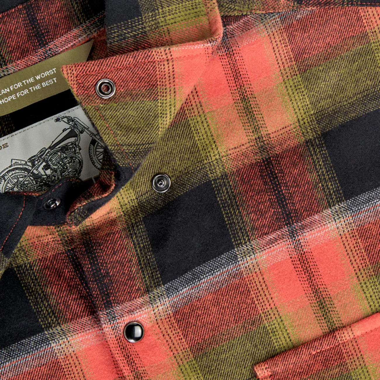 BILTWELL HI Test Flannel Shirt - Rust - Medium 8128-125-003