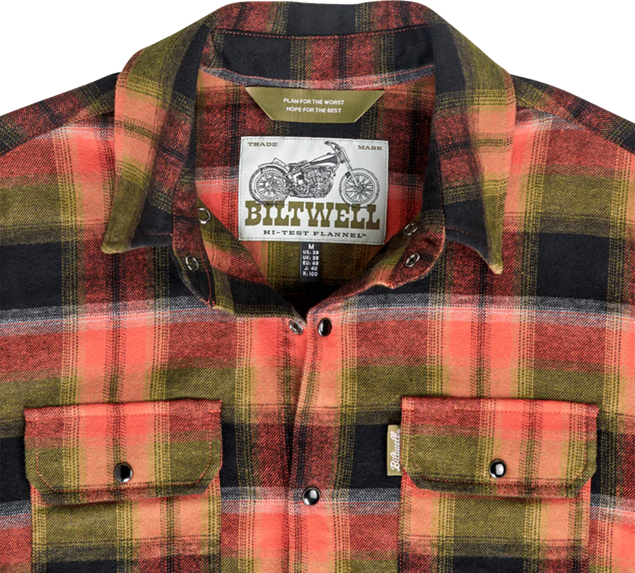 BILTWELL HI Test Flannel Shirt - Rust - 3XL 8128-125-007