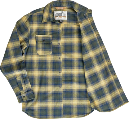 BILTWELL HI Test Flannel Shirt - Moss - Medium 8128-126-003