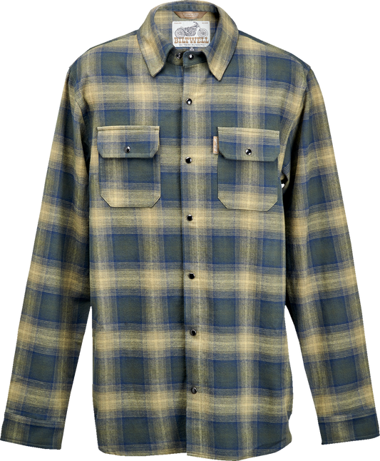 BILTWELL HI Test Flannel Shirt - Moss - Large 8128-126-004