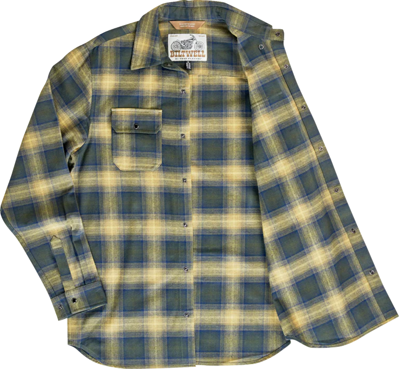 BILTWELL HI Test Flannel Shirt - Moss - 2XL 8128-126-006