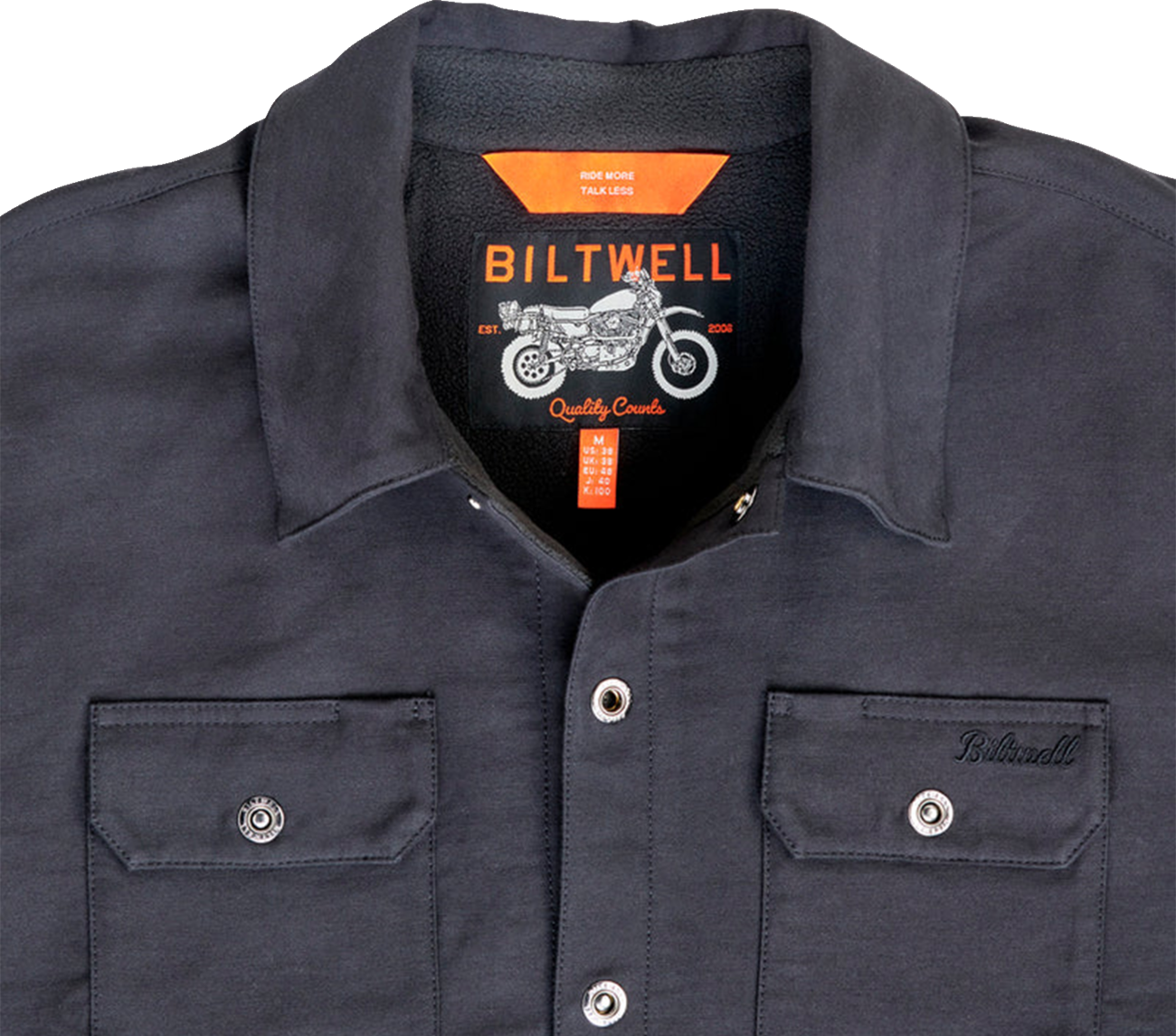 BILTWELL El Dorado Shirtjack - Black - Large 8129-121-004