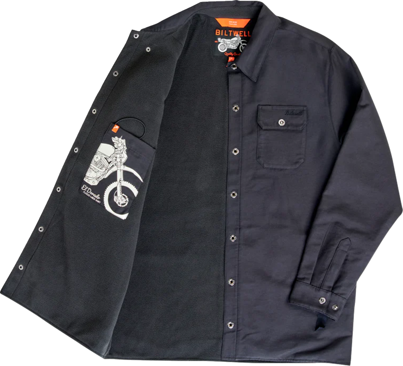 BILTWELL El Dorado Shirtjack - Black - XL 8129-121-005