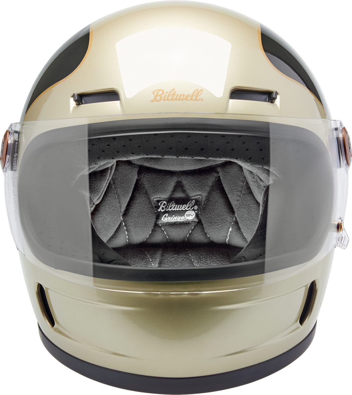 BILTWELL Gringo SV Helmet - Tracker - Gloss Metallic Champagne/Charcoal - Large 1006-5100-504