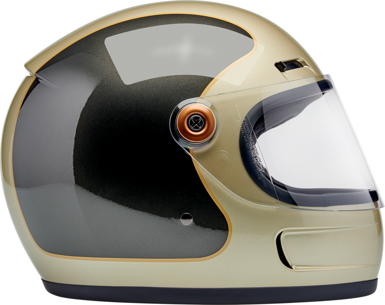 BILTWELL Gringo SV Helmet - Tracker - Gloss Metallic Champagne/Charcoal - Large 1006-5100-504