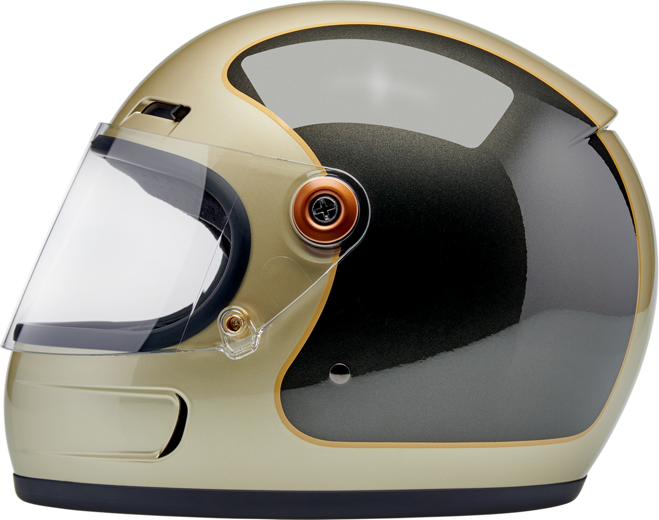 BILTWELL Gringo SV Helmet - Tracker - Gloss Metallic Champagne/Charcoal - Small 1006-5100-502