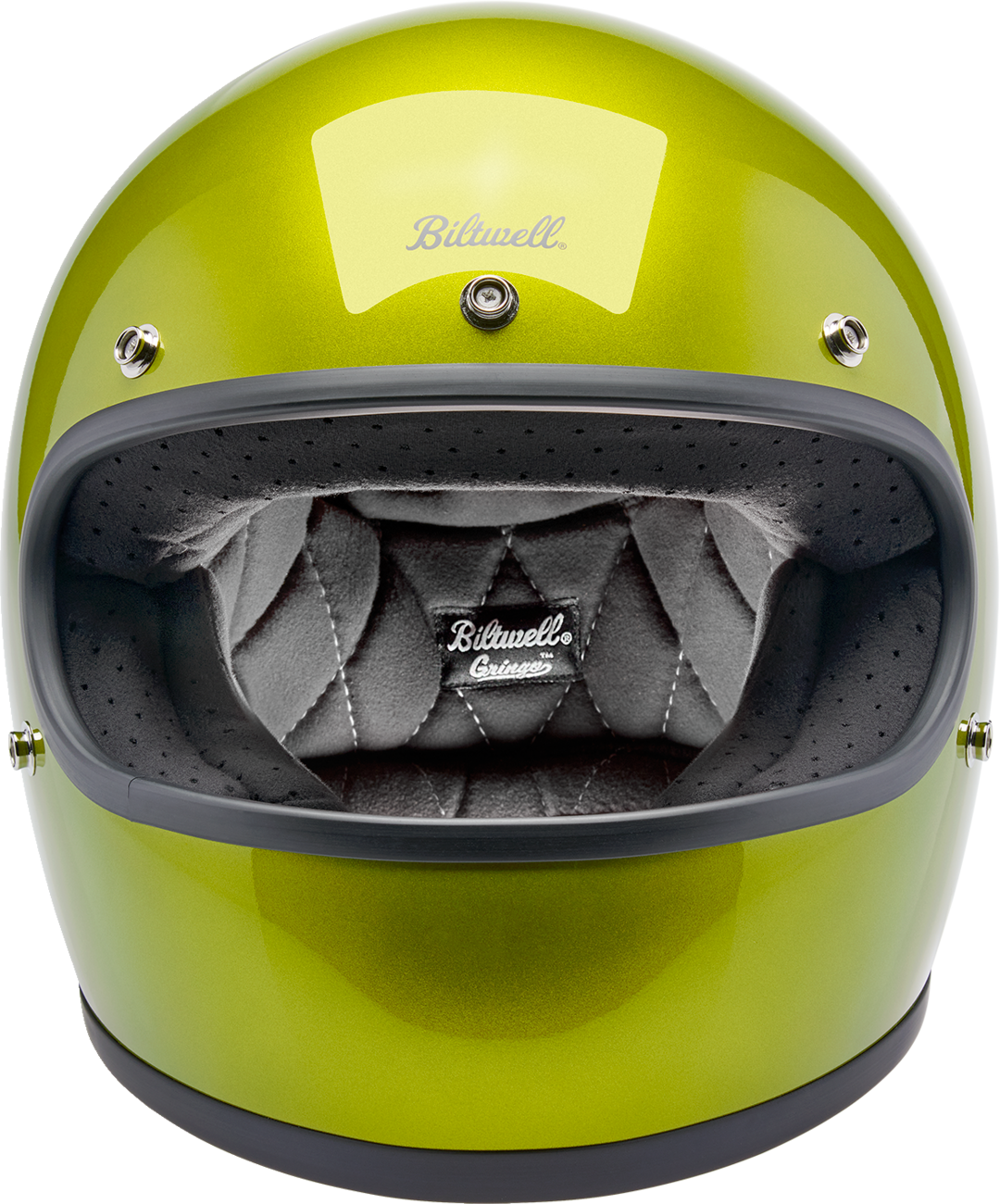 BILTWELL Gringo Helmet - Metallic Lime - XS 1002-392-501