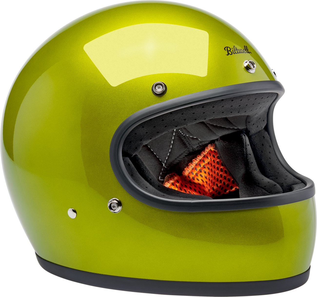 BILTWELL Gringo Helmet - Metallic Lime - XS 1002-392-501