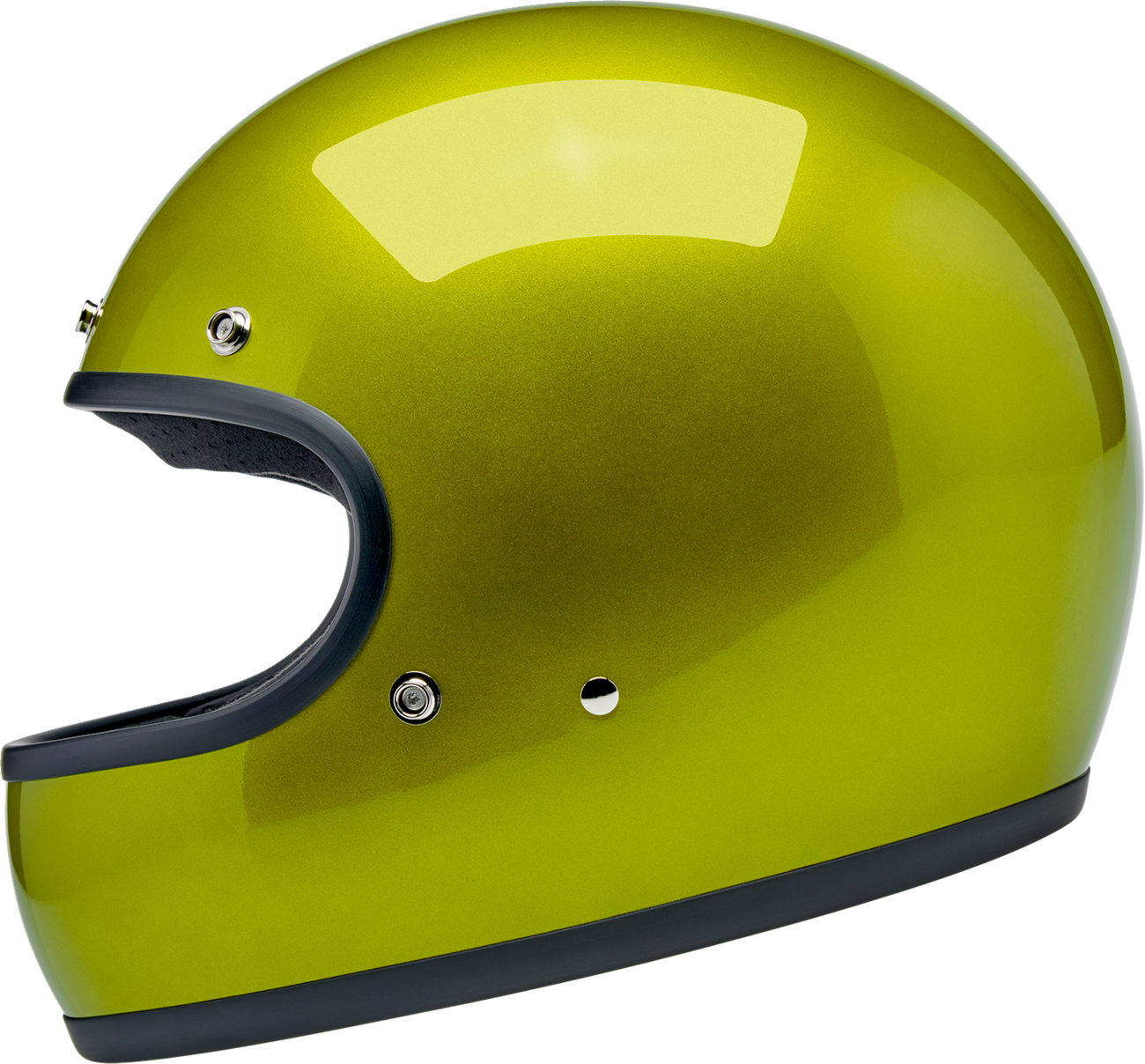 BILTWELL Gringo Helmet - Metallic Lime - XS 1002-392-501