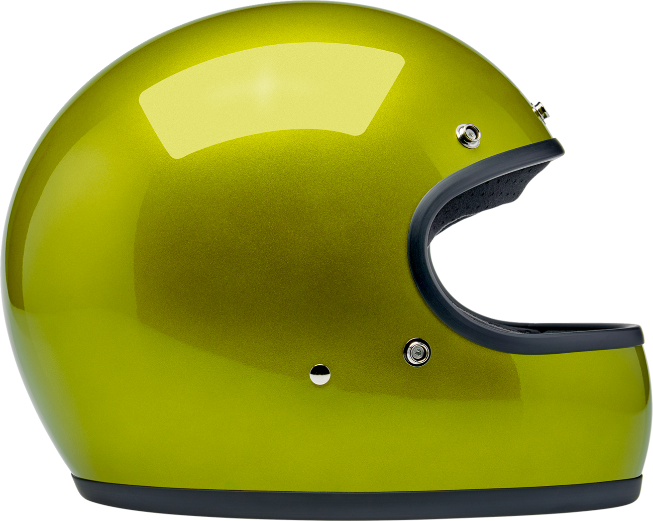 BILTWELL Gringo Helmet - Metallic Lime - Large 1002-392-504