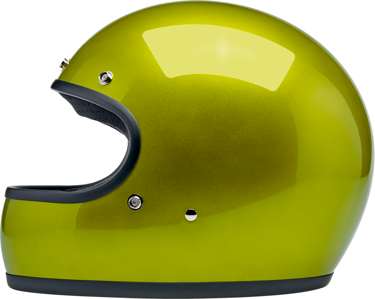 BILTWELL Gringo Helmet - Metallic Lime - Large 1002-392-504