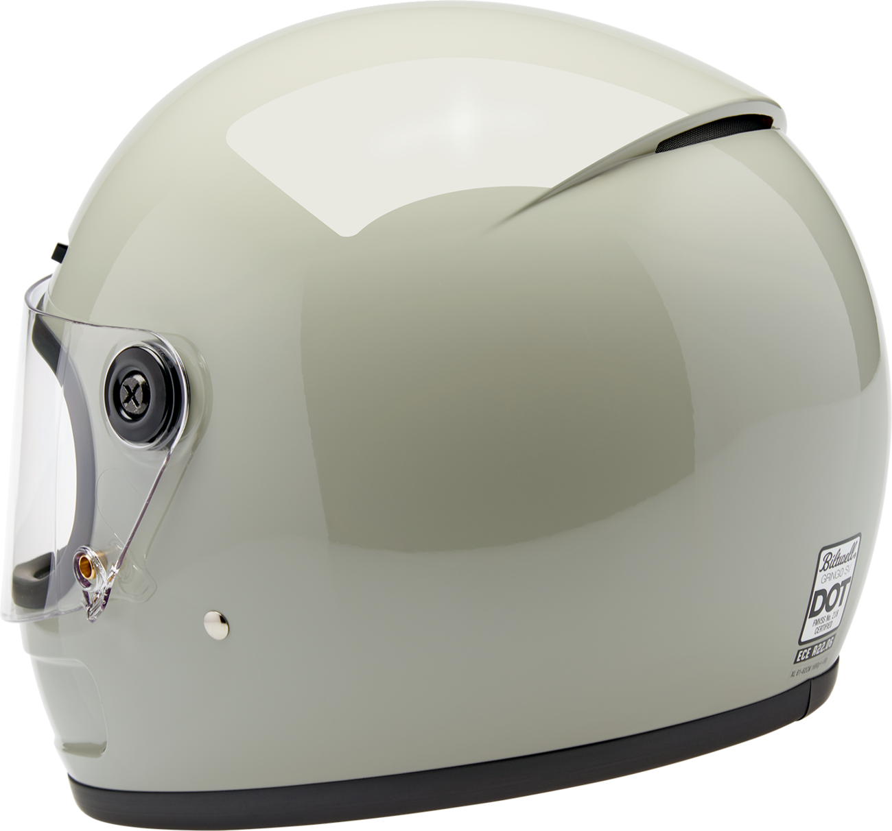 BILTWELL Gringo SV Helmet - Gloss Chalk Gray - Medium 1006-196-503