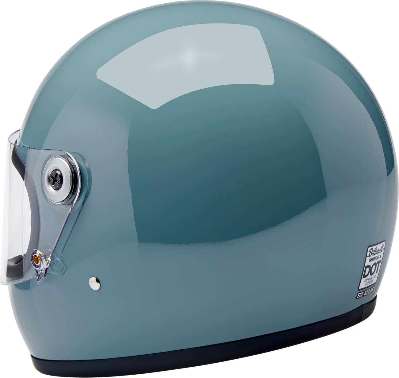 BILTWELL Gringo S Helmet - Gloss Agave Blue - Large 1003-134-504