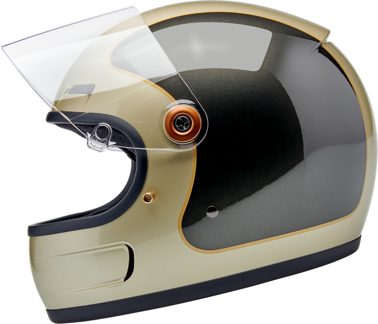 BILTWELL Gringo SV Helmet - Tracker - Gloss Metallic Champagne/Charcoal - 2XL 1006-5100-506