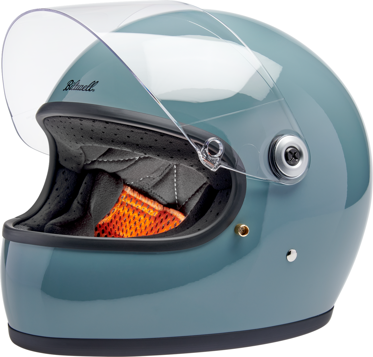 BILTWELL Gringo S Helmet - Gloss Agave Blue - Medium 1003-134-503