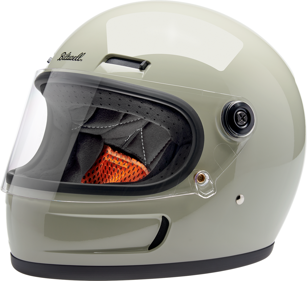 BILTWELL Gringo SV Helmet - Gloss Chalk Gray - Small 1006-196-502