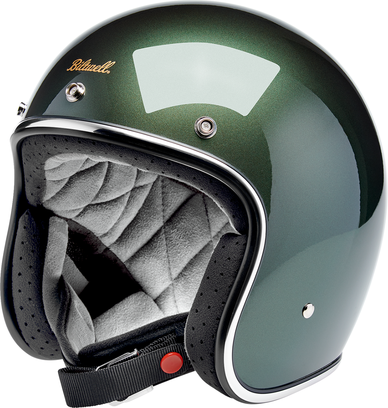 BILTWELL Bonanza Helmet - Metallic Sierra Green - Small 1001-324-202