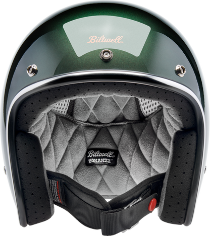 BILTWELL Bonanza Helmet - Metallic Sierra Green - Small 1001-324-202