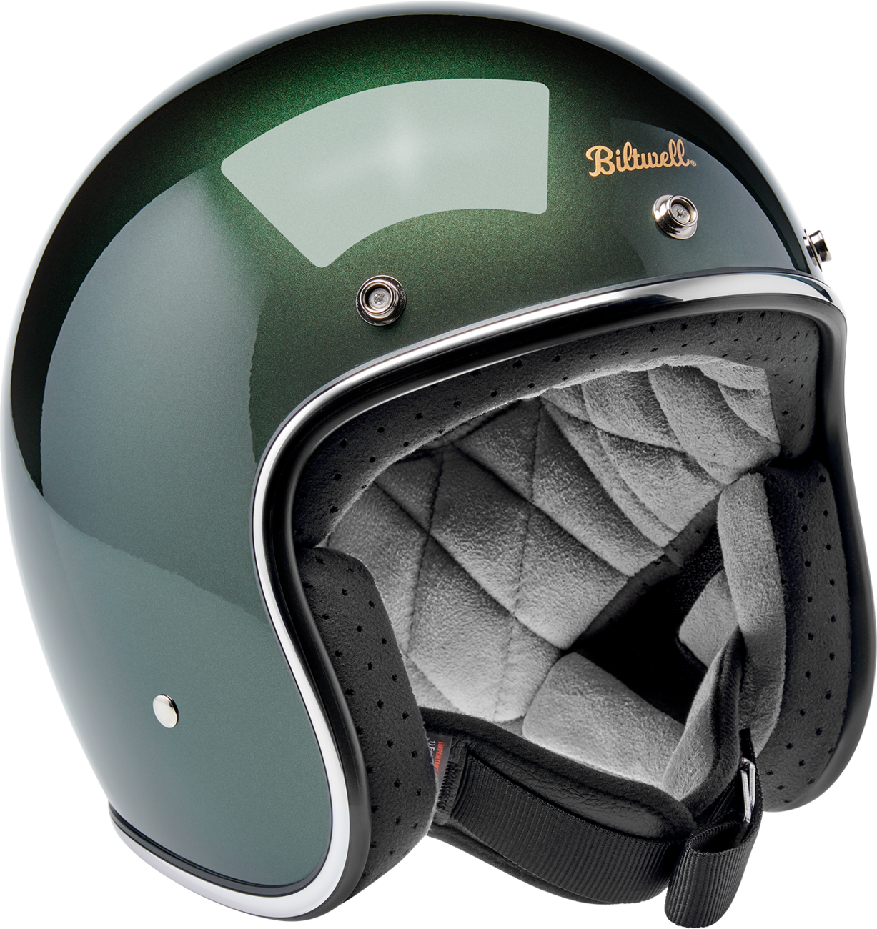 BILTWELL Bonanza Helmet - Metallic Sierra Green - Small 1001-324-202