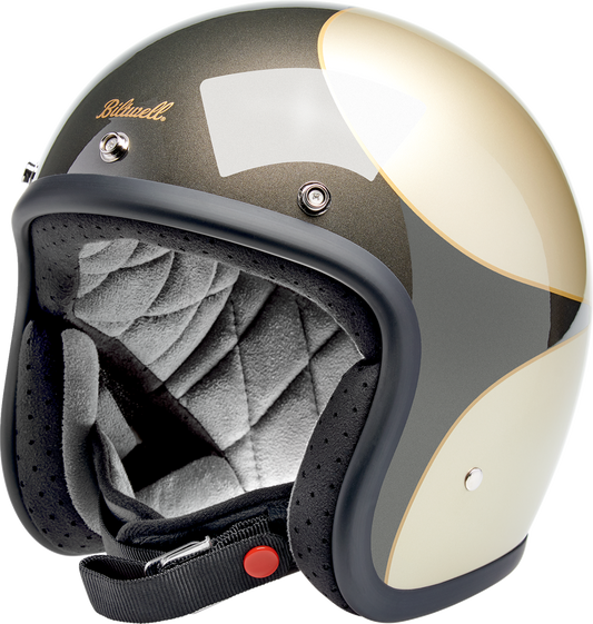 BILTWELL Bonanza Helmet - Scallop - Metallic Charcoal/Champagne - Small 1001-589-202