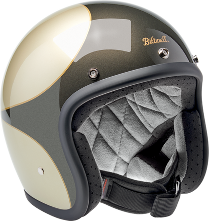 BILTWELL Bonanza Helmet - Scallop - Metallic Charcoal/Champagne - Small 1001-589-202