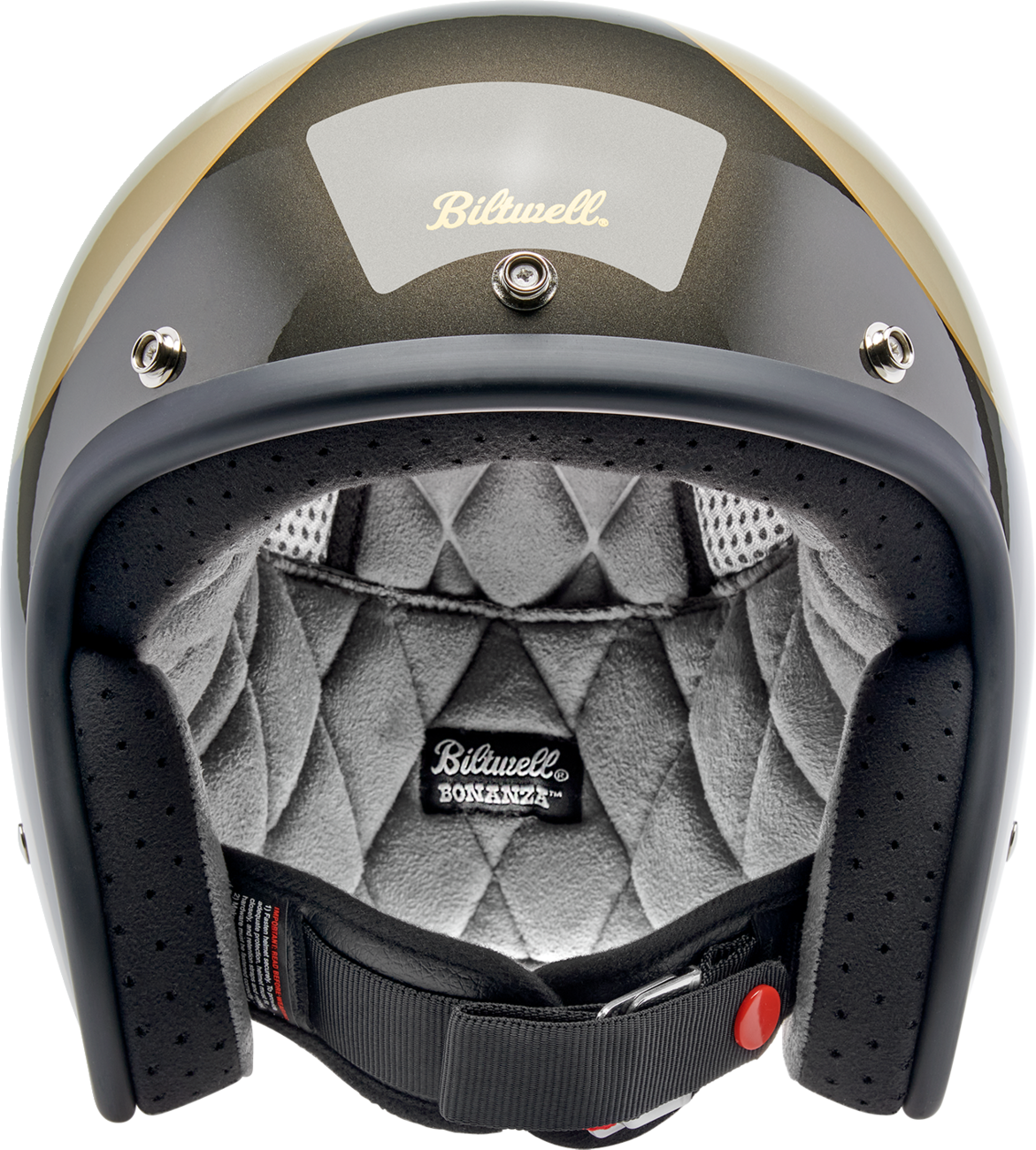 BILTWELL Bonanza Helmet - Scallop - Metallic Charcoal/Champagne - Medium 1001-589-203