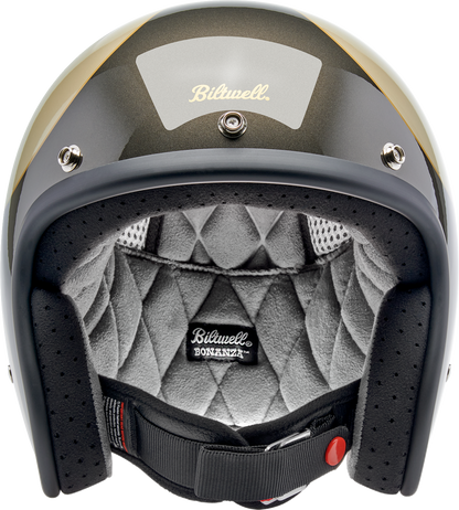 BILTWELL Bonanza Helmet - Scallop - Metallic Charcoal/Champagne - Large 1001-589-204