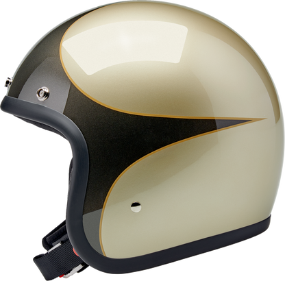 BILTWELL Bonanza Helmet - Scallop - Metallic Charcoal/Champagne - Large 1001-589-204
