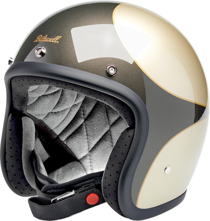 BILTWELL Bonanza Helmet - Scallop - Metallic Charcoal/Champagne - XL 1001-589-205