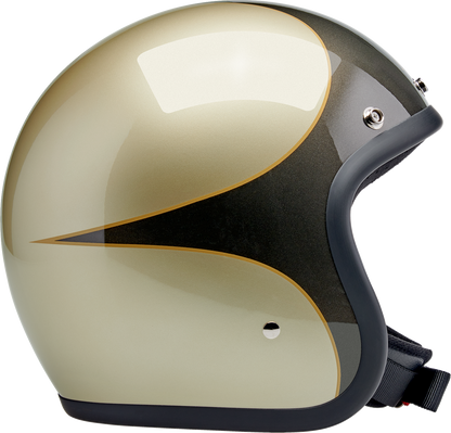BILTWELL Bonanza Helmet - Scallop - Metallic Charcoal/Champagne - XL 1001-589-205