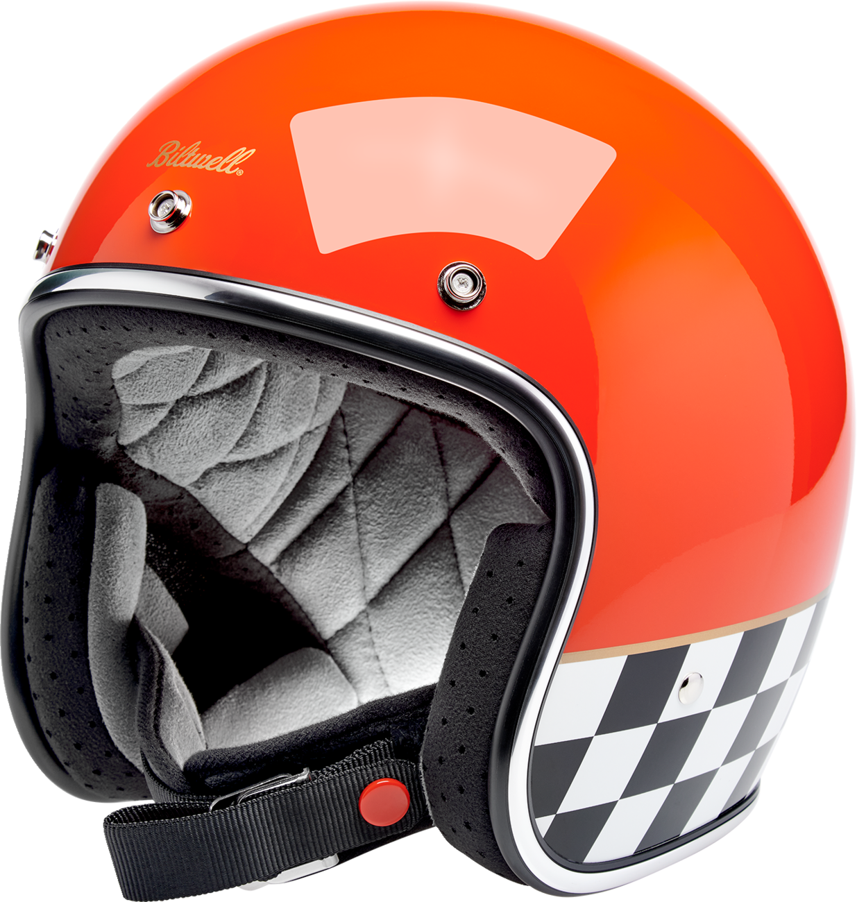 BILTWELL Bonanza Helmet - Competition - Orange - Large 1001-590-204