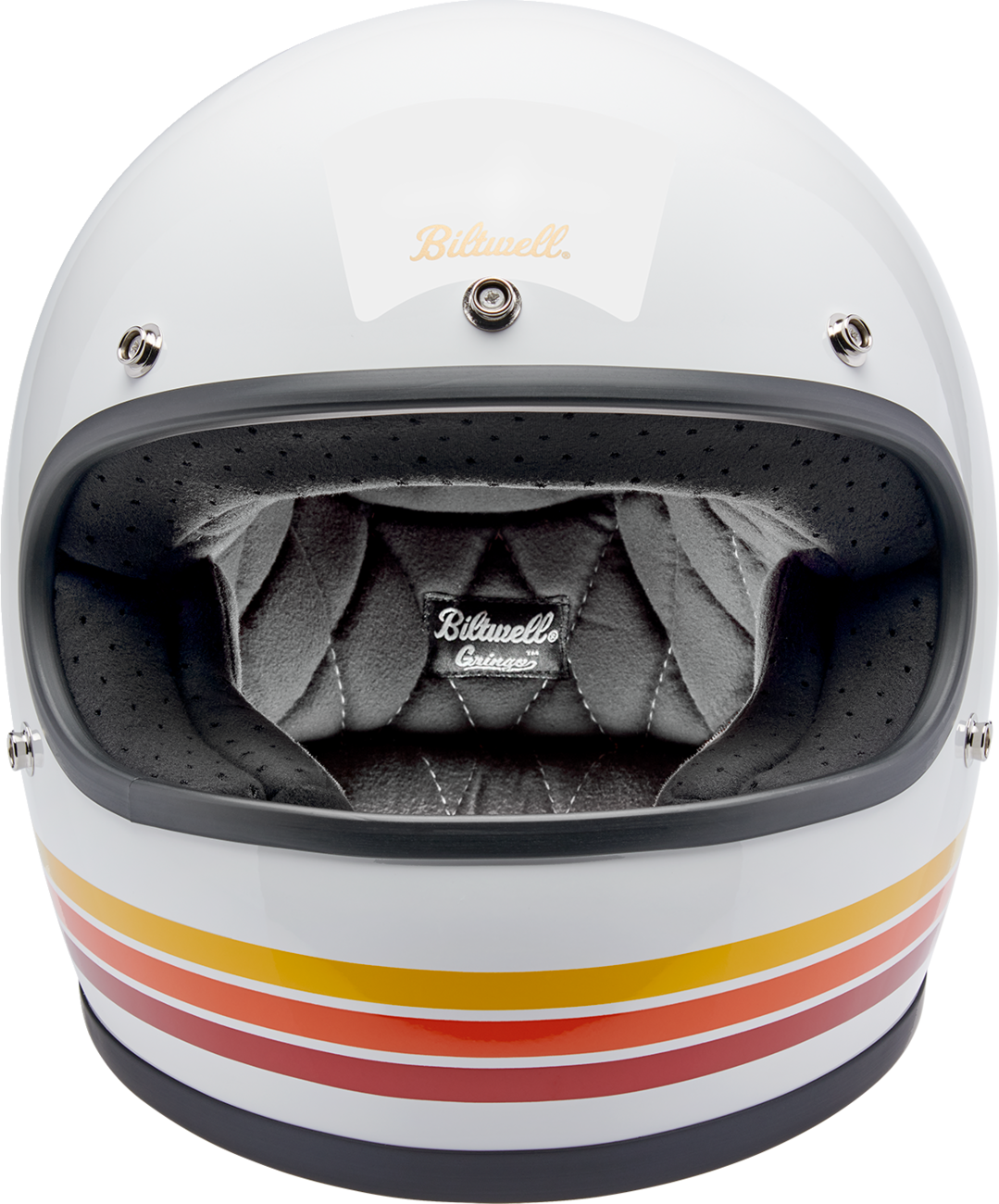 BILTWELL Gringo Helmet - Sunset Spectrum - Large 1002-591-504