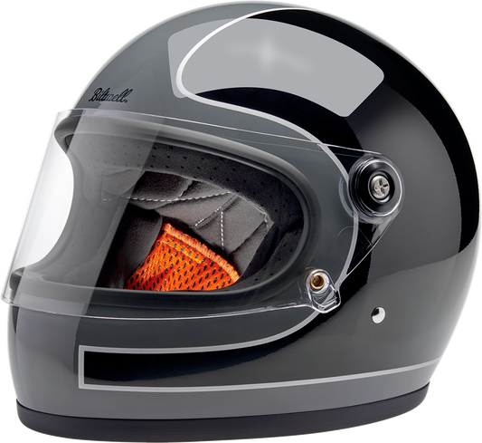 BILTWELL Gringo S Helmet - Tracker - Gloss Storm Gray/Black - XS 1003-562-501