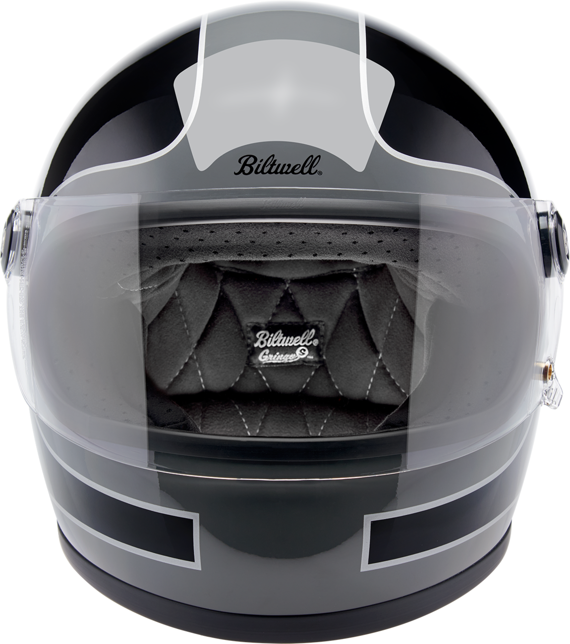 BILTWELL Gringo S Helmet - Tracker - Gloss Storm Gray/Black - Small 1003-562-502