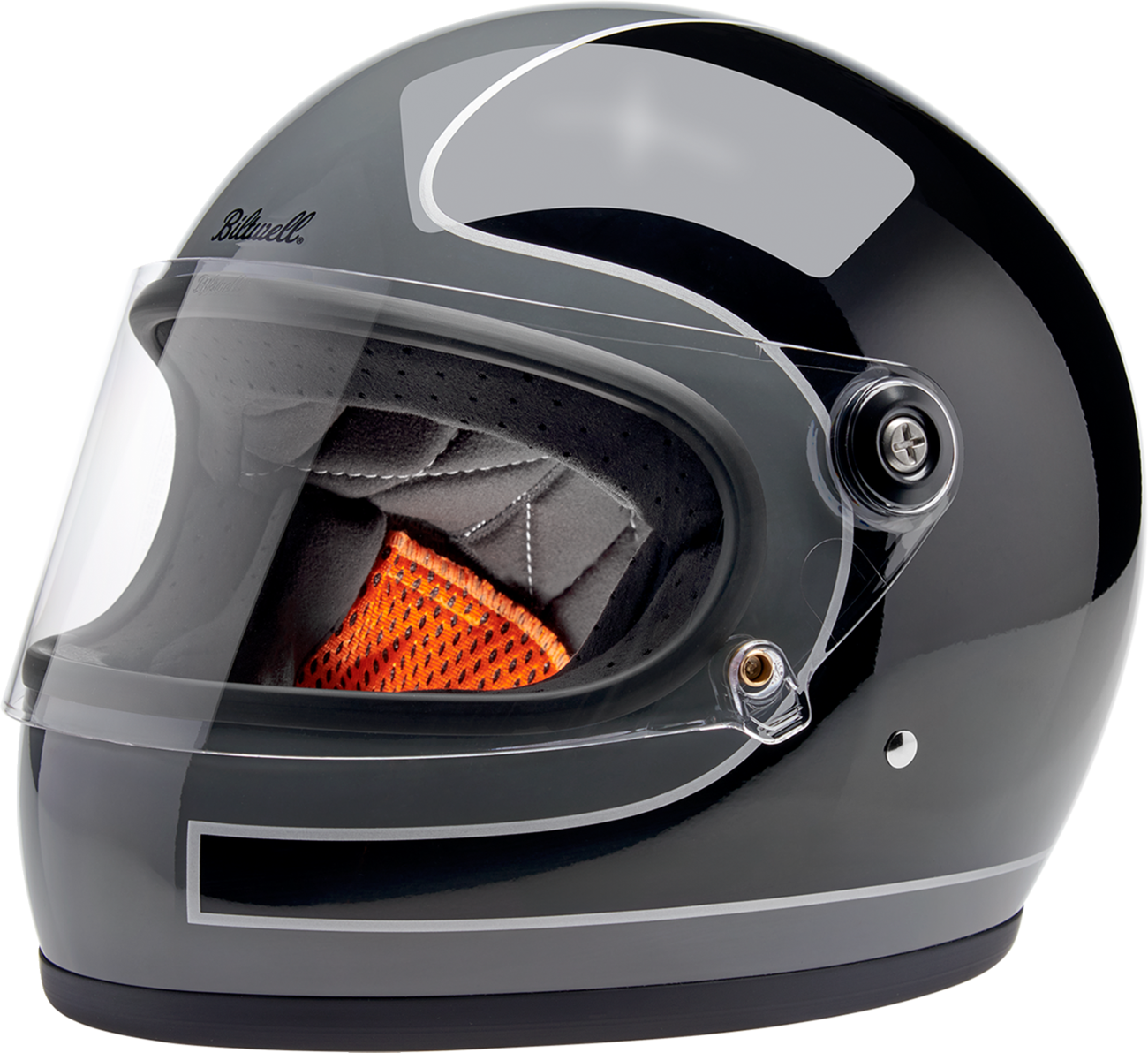 BILTWELL Gringo S Helmet - Tracker - Gloss Storm Gray/Black - XL 1003-562-505