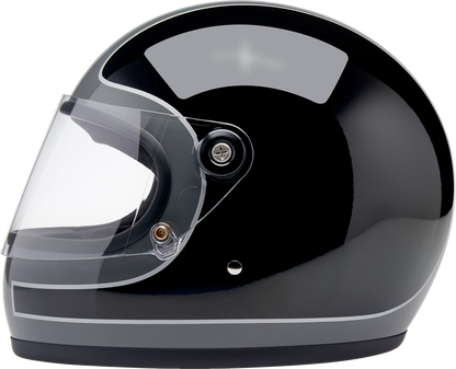 BILTWELL Gringo S Helmet - Tracker - Gloss Storm Gray/Black - Large 1003-562-504