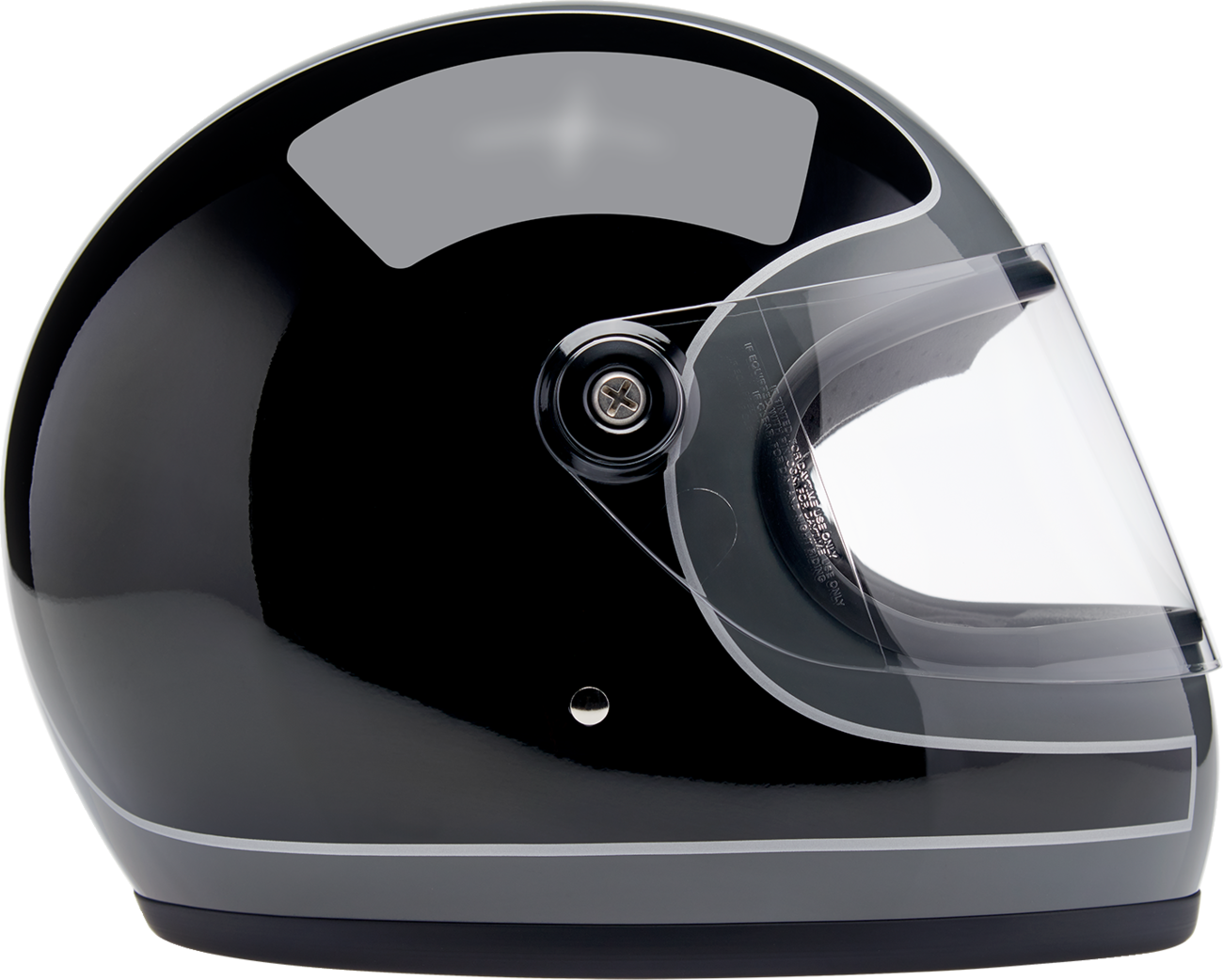 BILTWELL Gringo S Helmet - Tracker - Gloss Storm Gray/Black - Large 1003-562-504